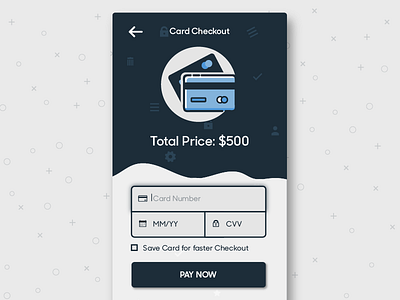 Credit Card Checkout #dailyui #002 card checkout credit illustration interface mobile payment ui ux