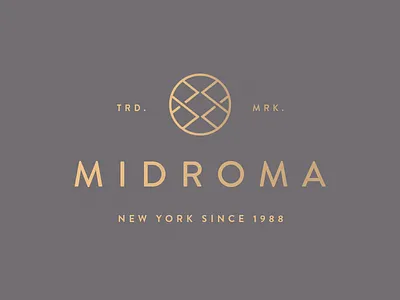 Midroma banding brand fashion icon identity logo mark new york
