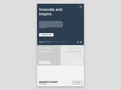 Innovate and Inspire app app design concept digital digital design ui ux uxd wireframe xd