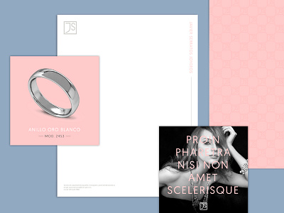 jewelry branding WIP beauty branding clean jewelry luxury minimal pink