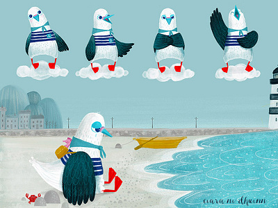 Norman character exploration bird book character design development illustration kidlit wip