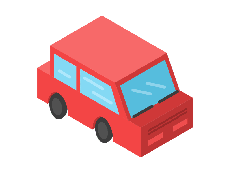 Isometric car car drawing illustration illustrator isometric vector