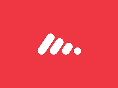Progress blob circle icon levels logo red round