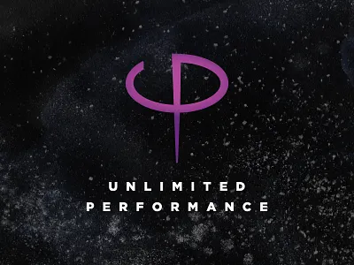 Unlimited Peformance block design icon logo logotype tile