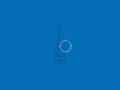 Ketch boat branding identity logo shipyard