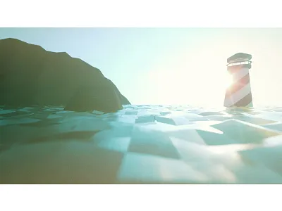 Climate Change Art Test 3 3d cinema4d low poly wip