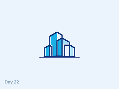 Daily Logo 22/50 - City Logo branding build building city dailylogo dailylogochallenge house illustration industry industrial logo mark property rent symbol