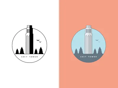 Coit Tower ca california coit drawing illustration san francisco sf tower