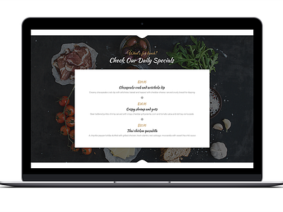 Special Dishes design dishes food menu orders plates restaurant special ui ux