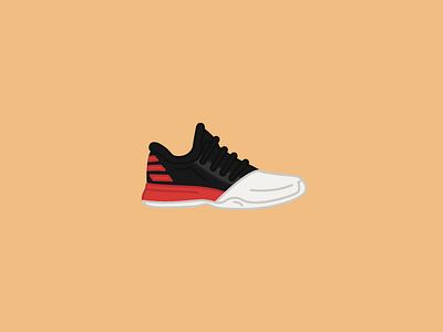 Adidas Harden Vol 1 adidas basketball harden illustration nba shoe
