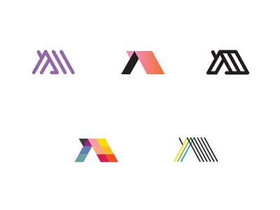 Hebrew Mem Roofs hebrew icon logo mem roof