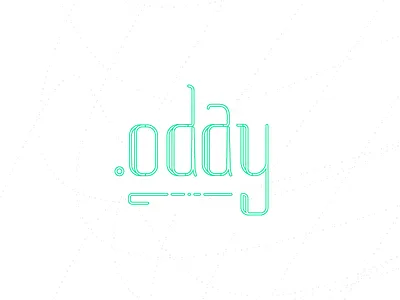 oday anagram font green puzzle type typography word play