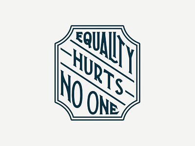 Equality hand lettering illustration lettering