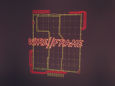 WIRE//FRAME cyberpunk hologram houdini interface scifi ui ux vr wireframe