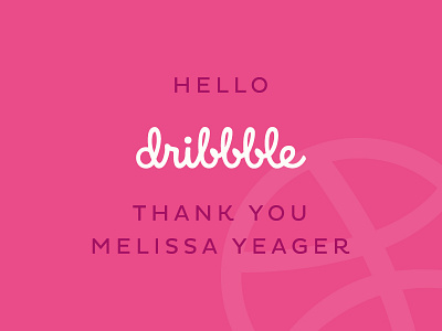 Dribbble Thank You dribbble thank you type typography