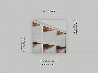 Carpenter Center for Visual Arts architectural graphic illustration photography