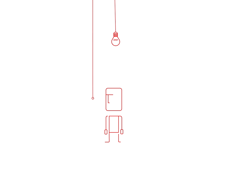 Creative Loop animation character creativity idea light rig