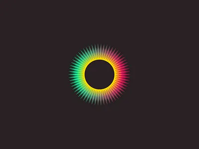 Sharpe Circle abstract coloful design eye icon logo