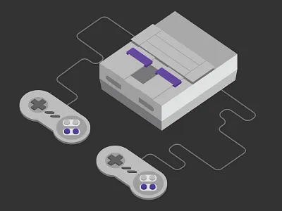 Super Nintendo game icon nintendo snes vector video