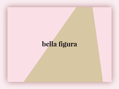 Bella Figura color combination color project colors italian poster typography