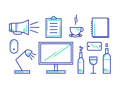 ZoCo icons agency brand branding columbus icons illustration ohio