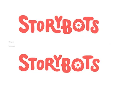 StoryBots Logo Refresh branding hand lettering logo storybots typography