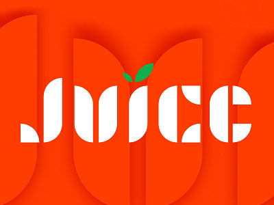 Orange Juice juice logo orange type
