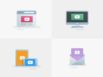 Icons 2d browser device flat icon icons imac ipad iphone mail tablet