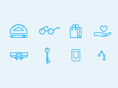 Icon Set ViVo app design interface design learning technology ui