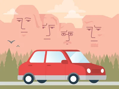 Mount Rushmore car monument mount rushmore