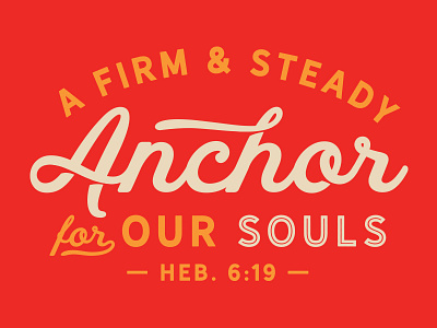 Anchor minimal type typography