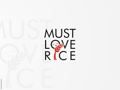 MustLoveRice Logo food identity logo logodesign logomark rice