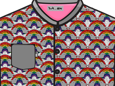 shirt custom dolphin hawaiian pattern rainbow shirt