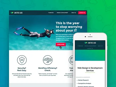 Limetree Labs Website it limetree labs mobile uiux web design website