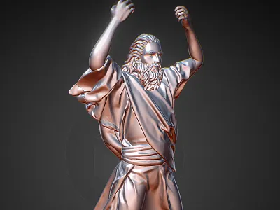 Moses - Sculpt 3dprint 3dsmax human model sculpture sketch zbrush