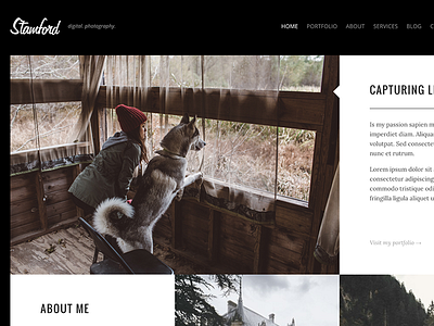 Stamford – Creative Photography WordPress Theme agency business creative freelancer gallery masonry minimal modern photo photographer photography