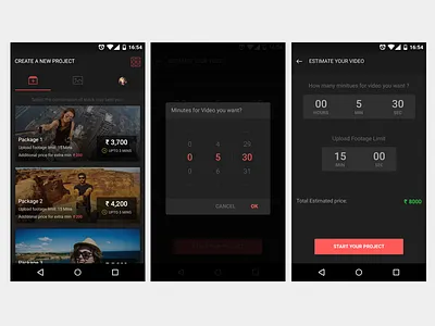 Video and Photo Creating Mobile App android app game design material design mobile app photo gallery