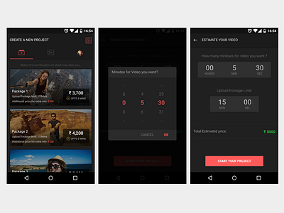 Video and Photo Creating Mobile App android app game design material design mobile app photo gallery
