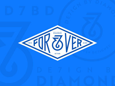 FOR&VER 7 ampersand designbydiamond designed diamond forever logo mark