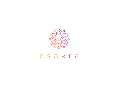 Csakra logo branding chakra csakra logo mandala