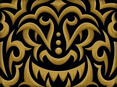 Tribal face tribal vector vonster