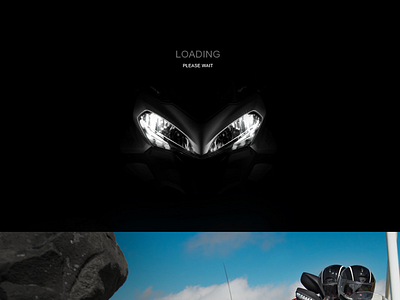 Loading motorbike design loading motorbike race ui ux website