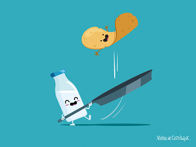 pancake day cooking dessert food funny milk pancake