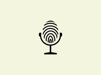 fingerprint icon illustration logo symbol