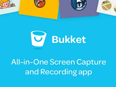 Bukket - All-in-One Screen Capture and Recording app! bookmarking gif interactions record screen capture screenshot visual