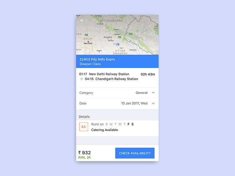 Review and Rating animation color filter gif ios list ratings review stars trains travel trip ui