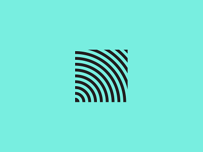 Waves Logo Concept broadcast radio sound waves