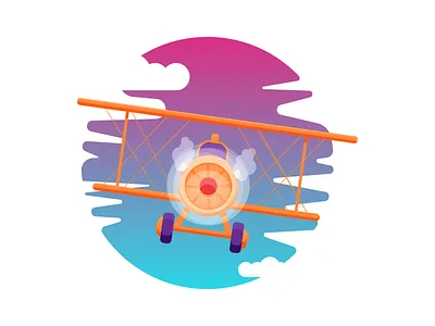 Plane airplane flying graphic design illustration plane vector