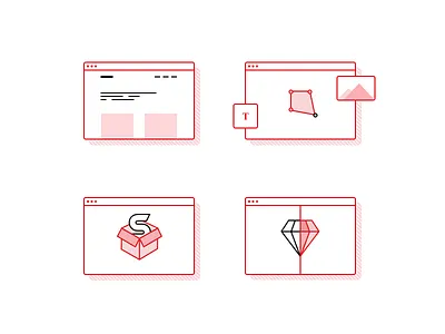 The icons for services icons