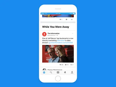 While You Were Away away ia mobile navigation redesign twitter ui ux while wireframe